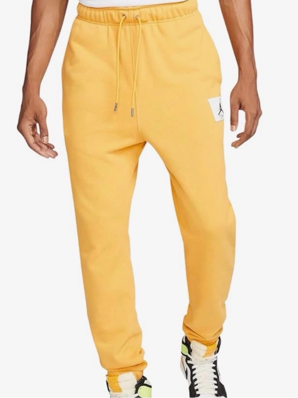 Vtg Jordan Yellow Fleece Sweatpants